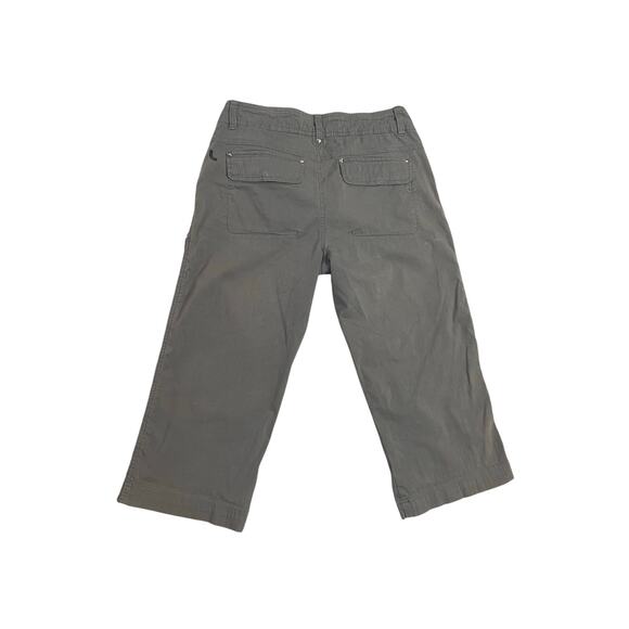 Lole Grey Low Rise Cropped Cargo Capri Pants Women’s Size 8 Active Wear Workout - Picture 2 of 7